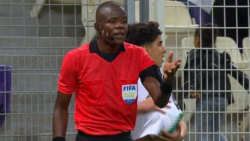 Kenyan referee Stephen Yiembe officiates Real Madrid and Salzburg clash at FIFA Club World Cup